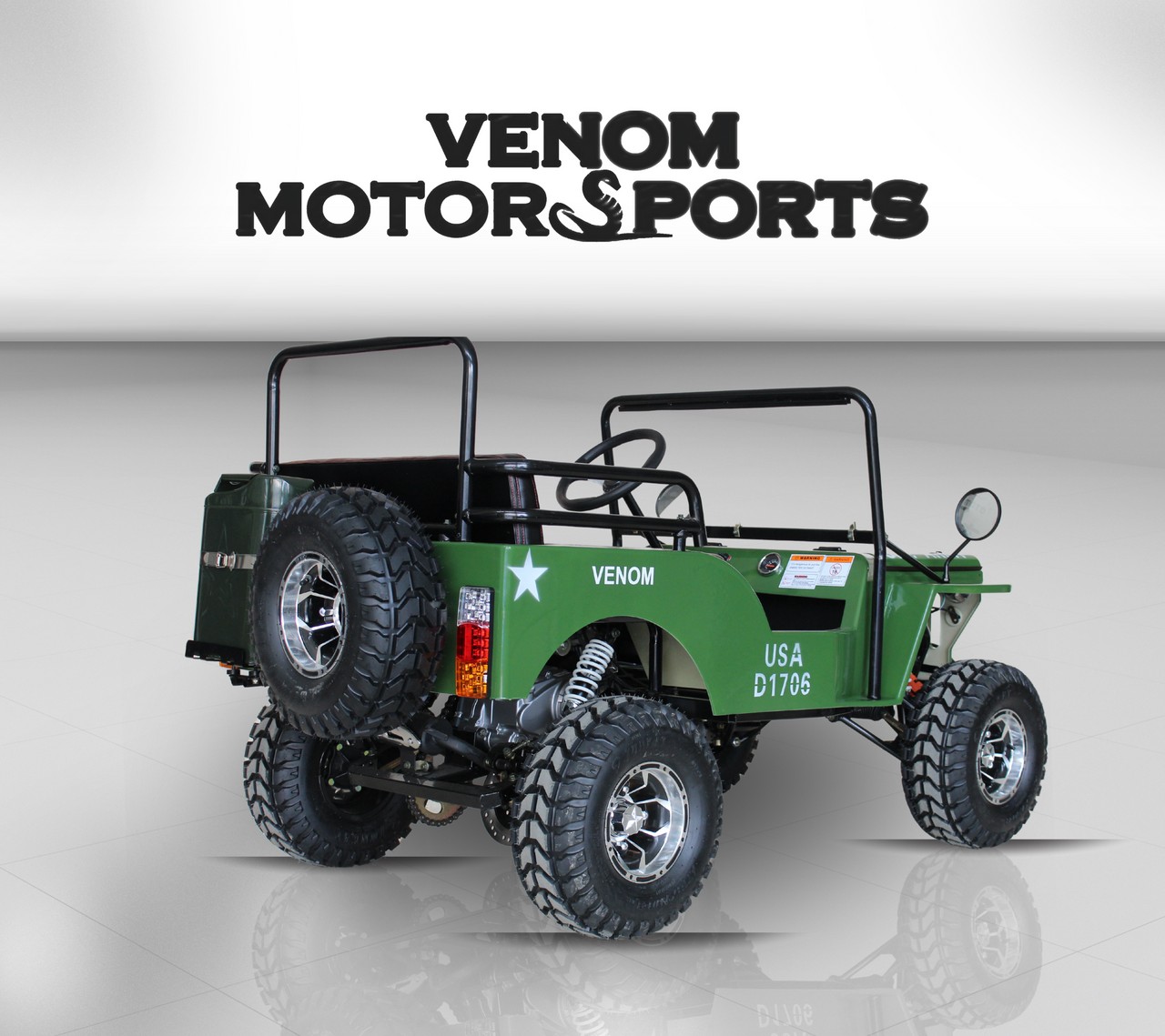Venom Mini Jeep | 125cc | 3-Speed | Willys Edition