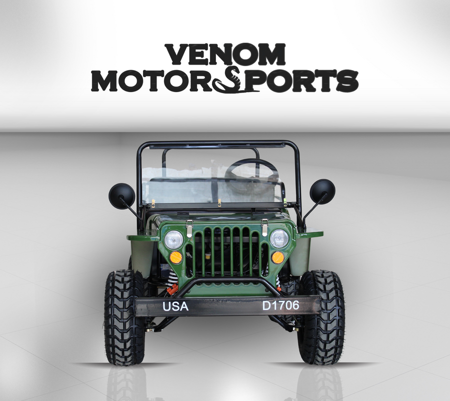 Venom Mini Jeep | 125cc | 3-Speed | Willys Edition