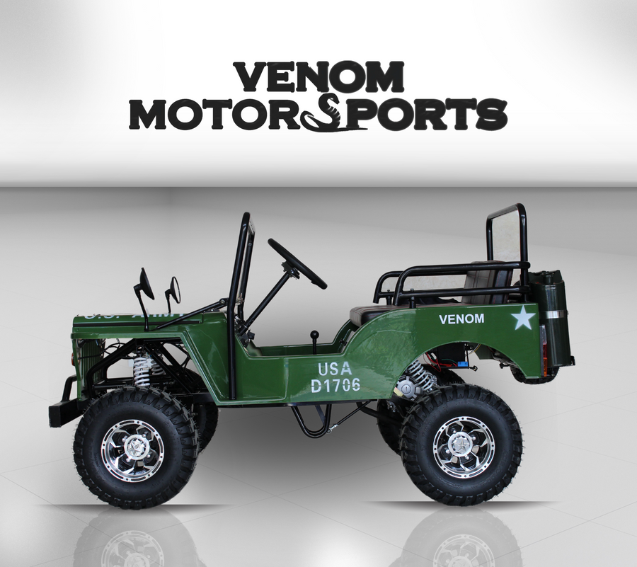 Venom Mini Jeep | 125cc | 3-Speed | Willys Edition