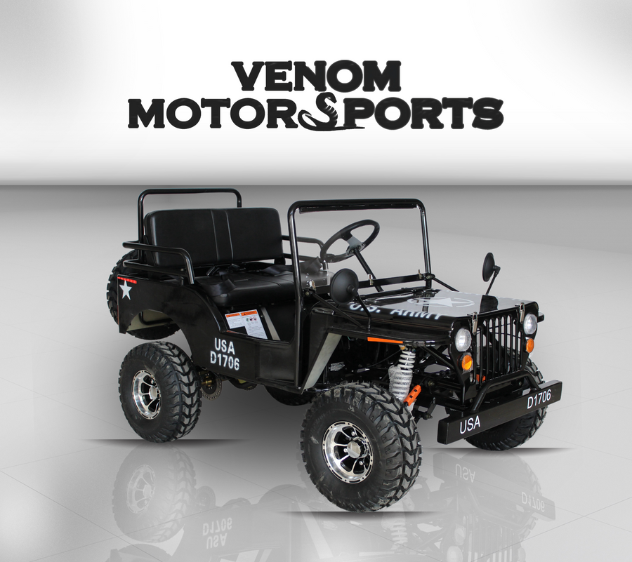 Venom Mini Jeep | 125cc | 3-Speed | Willys Edition