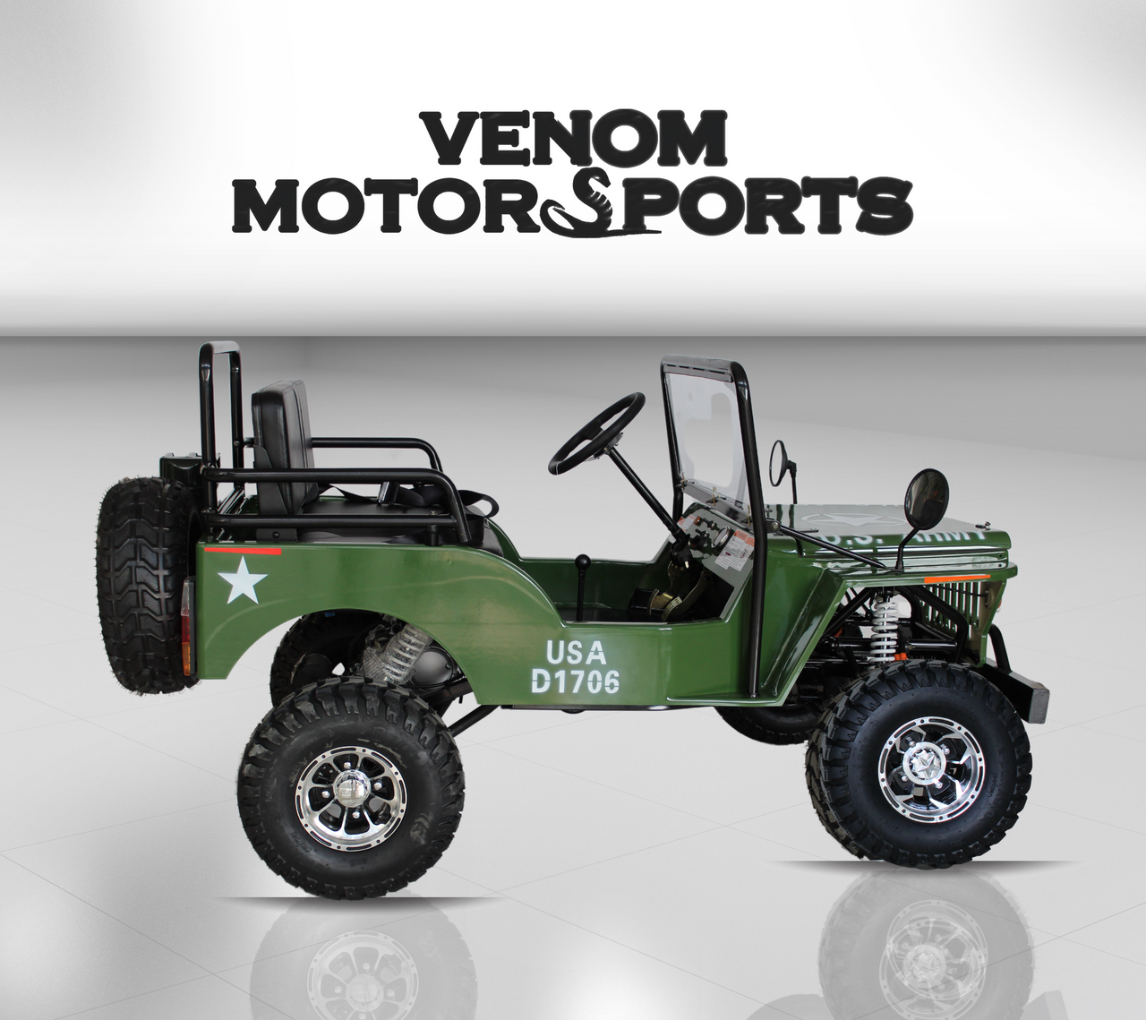Venom Mini Jeep | 125cc | 3-Speed | Willys Edition
