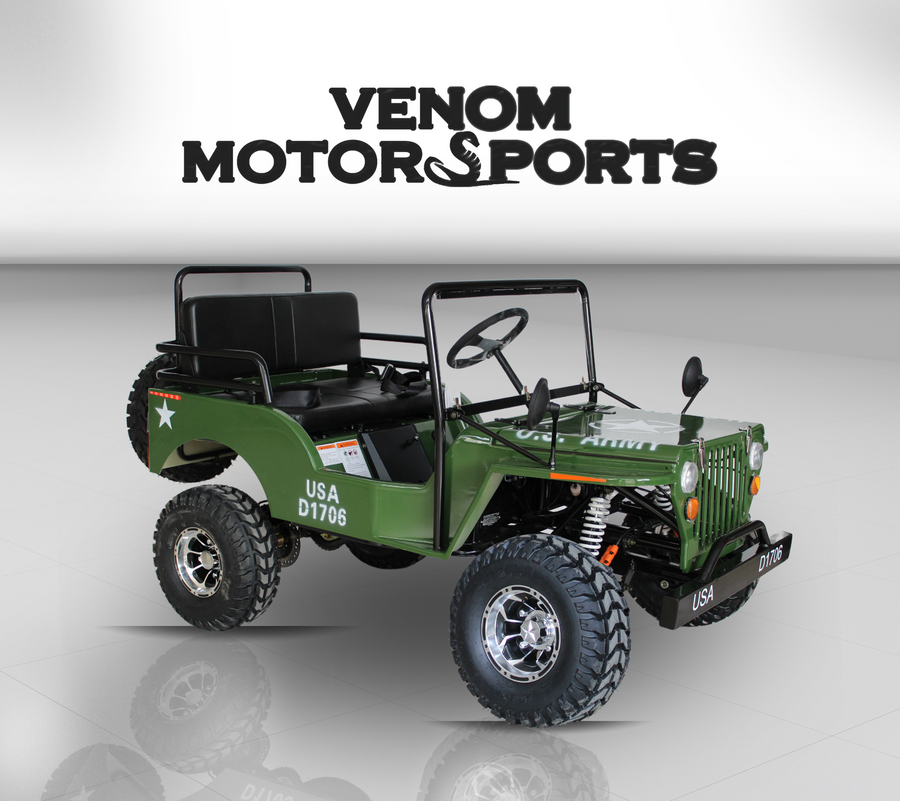 Venom Mini Jeep | 125cc | 3-Speed | Willys Edition