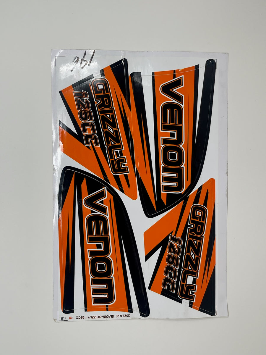 Grizzly 125cc ATV | Decal KIT OPTION 1