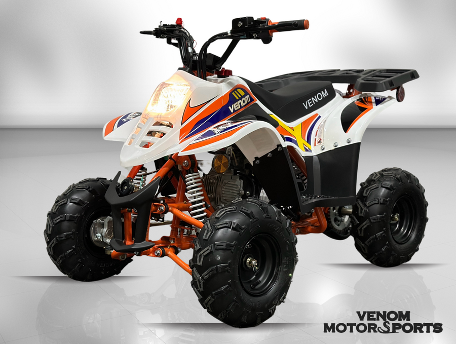 Venom Mini Madix | 110cc ATV | Automatic Transmission + Reverse White