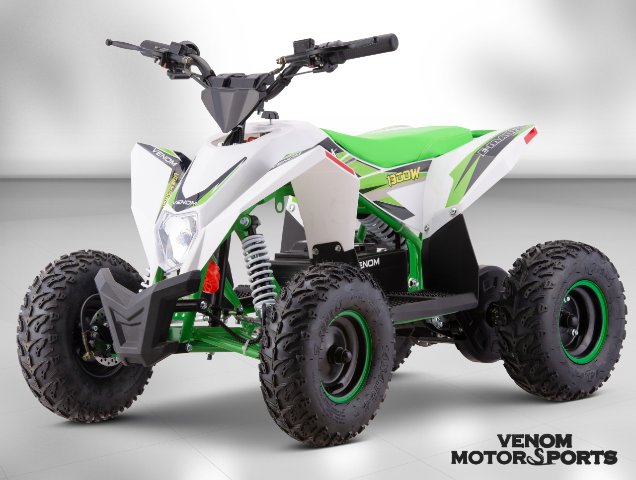 Venom E-Madix | 1300w Electric ATV | 48V | Lithium White Green