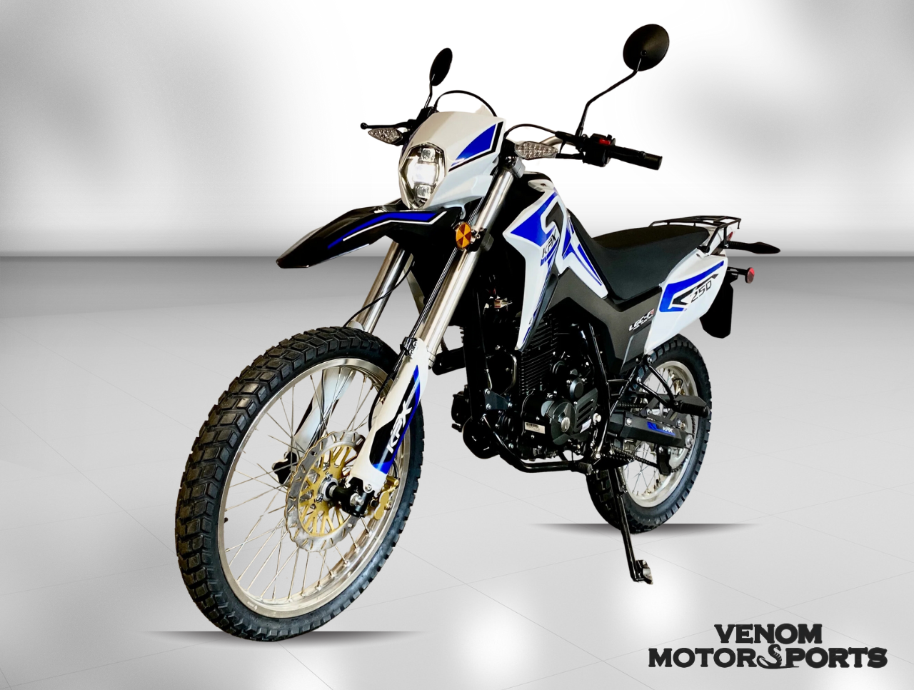 Lifan KPX 250 | 250cc Dual Sport Motorcycle | Fuel Injected | Street Legal Blue