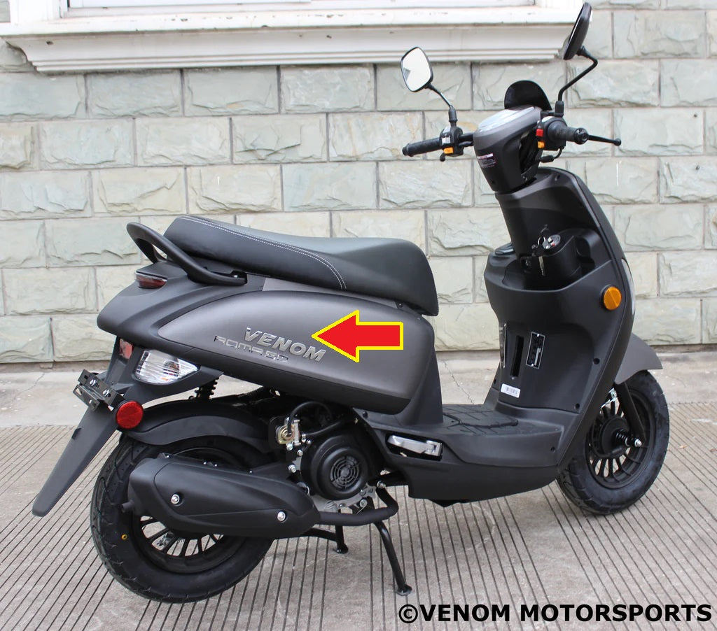 50cc Roma Scooter - Body Cover Right (Black) 83600-S9E1-0000