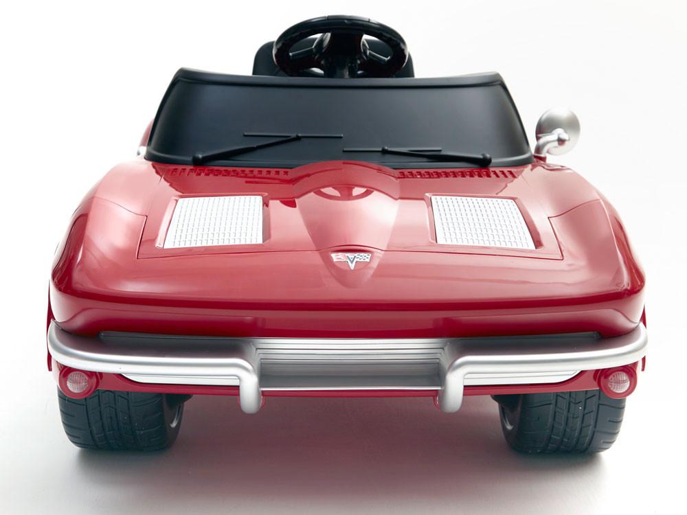 1963 Corvette Stingray 12V Electric Ride-On Toy Car - Red