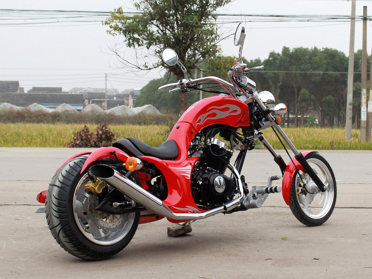 Mini Chopper Motorcycle Rear Tire + Rim 205/40-14