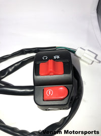Thumbnail for X18 50cc GY6 Motorcycle | Right Combination Switch (10010077)
