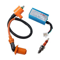 Thumbnail for Pack of Racing Ignition Coil + 5-Pin Cdi Box + 3 Electrode Spark Plug