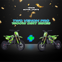 Thumbnail for [BLACK FRIDAY BUNDLE DEAL] 2x Venom Pro 1600W Electric Dirt Bike 48V Lithium
