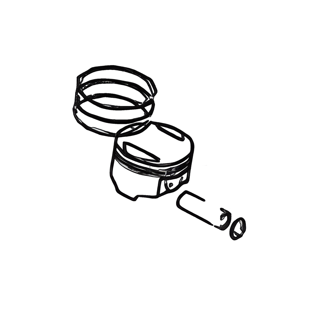Lifan KPM 200 Motorcycle | Piston And Ring Set (165MLSE08-04)