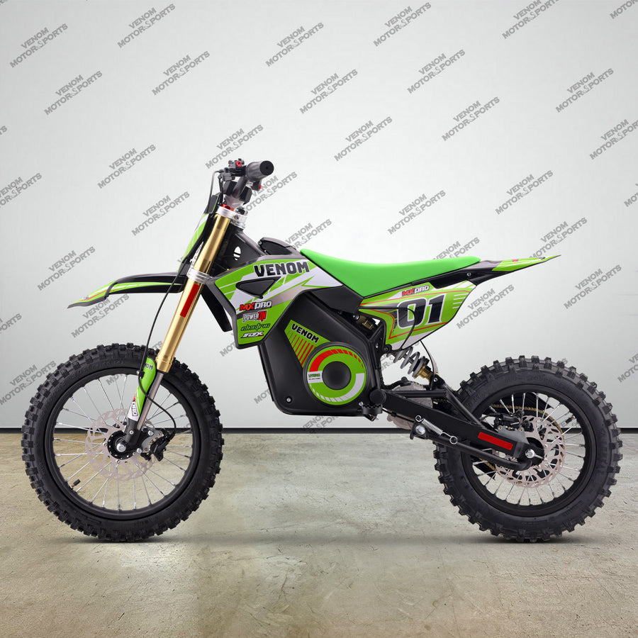 Venom 1600W Electric Dirt Bike – 48V Lithium Off-Road
