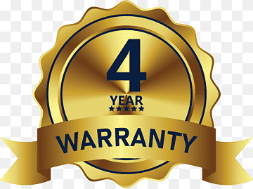 Warranty 4-Year [Inclusive] Parts + Shipping Warranty