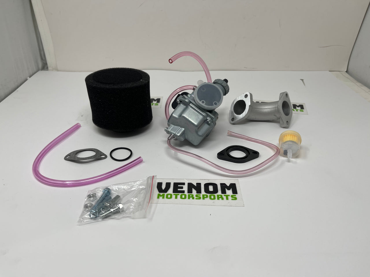 VM22 Racing Carburetor + Intake + Racing Air Filter | Venom 110cc-125cc