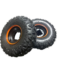 Thumbnail for Grizzly 125cc ATV | Front Off-Road Tires On Rim (SET) (12501A-290100A-HECBAZ)