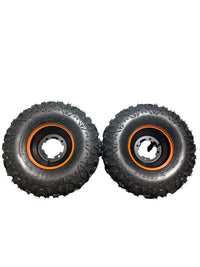 Thumbnail for Grizzly 125cc ATV | Front Off-Road Tires On Rim (SET) (12501A-290100A-HECBAZ)