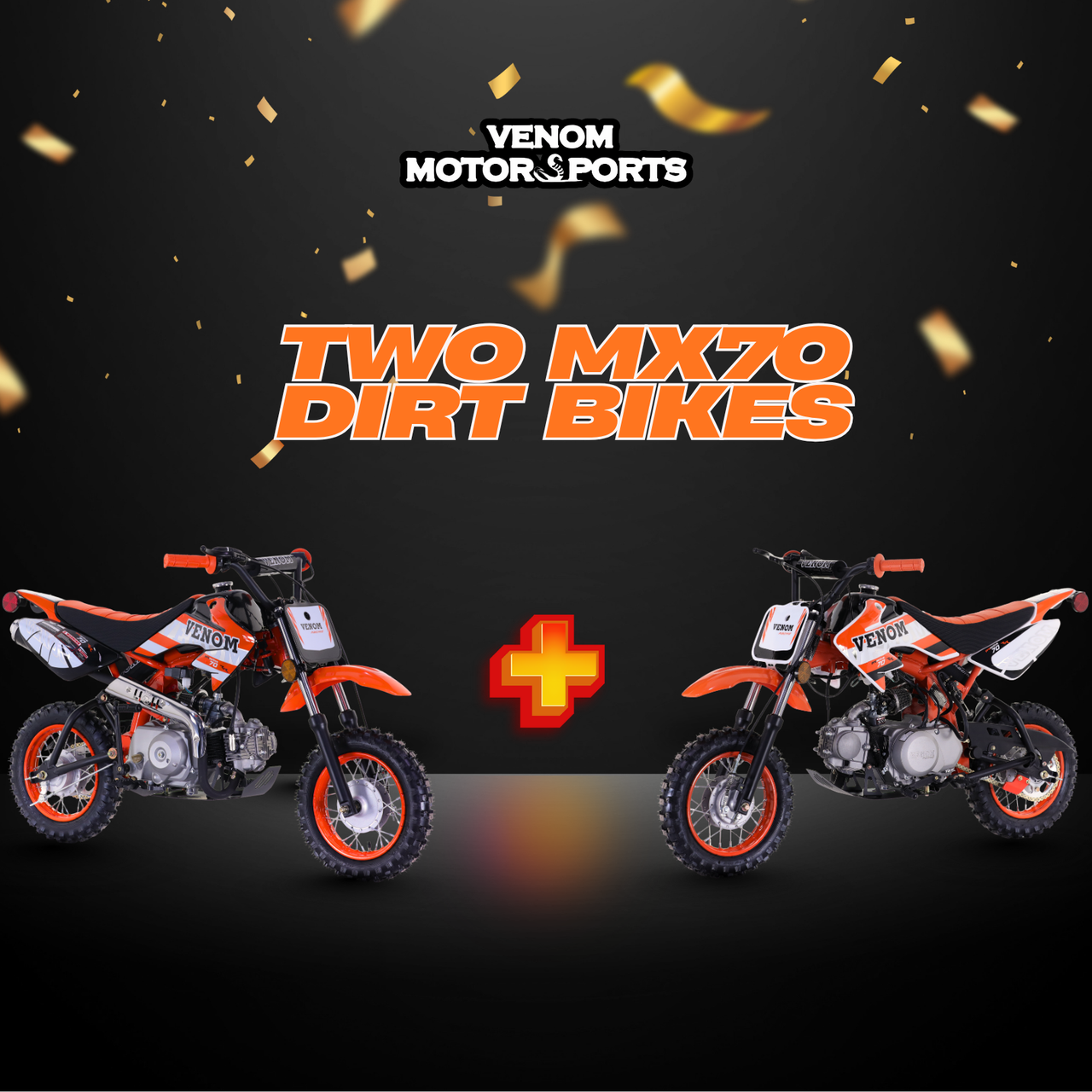 [BLACK FRIDAY BUNDLE DEAL] 2x Venom MX70 Dirt Bike 70cc | Semi-Automatic