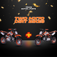 Thumbnail for [BLACK FRIDAY BUNDLE DEAL] 2x Venom MX70 Dirt Bike 70cc | Semi-Automatic