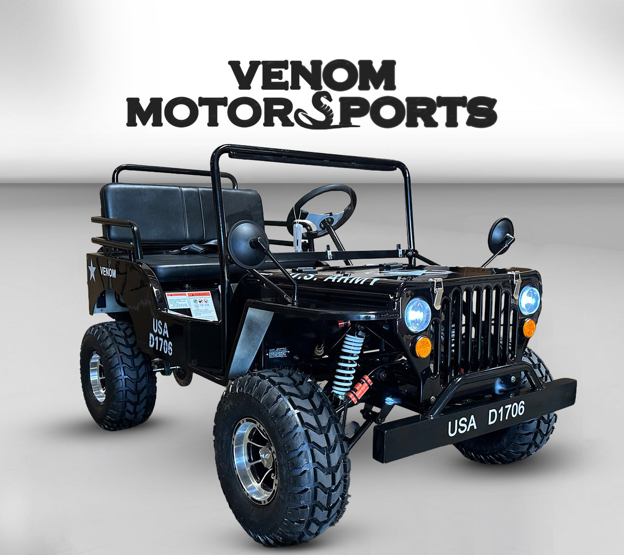 125cc Mini Jeep Deluxe | Willys Edition | 3-Speed