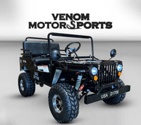 Thumbnail for 125cc Mini Jeep Deluxe | Willys Edition | 3-Speed