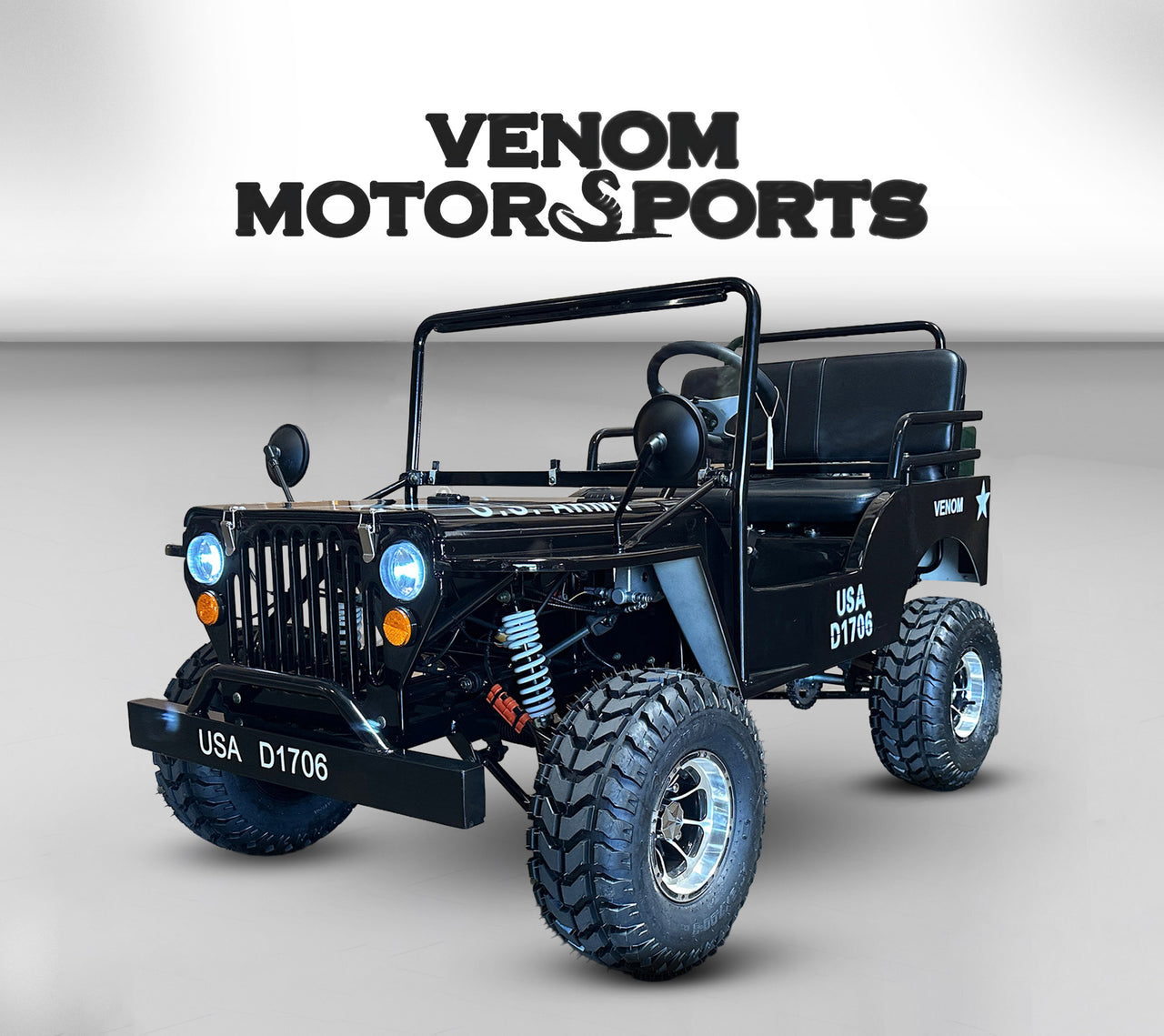 125cc Mini Jeep Deluxe | Willys Edition | 3-Speed