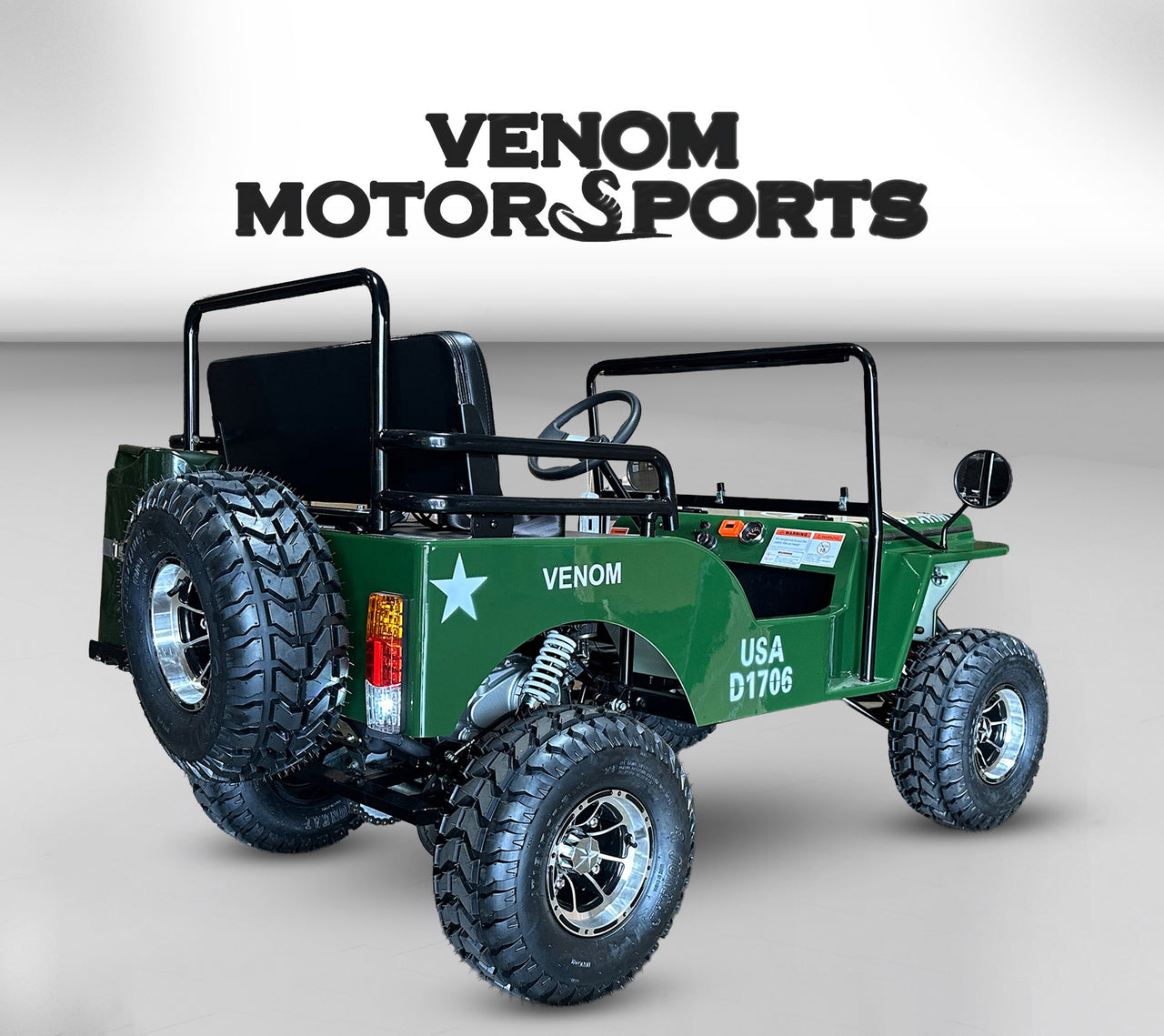 125cc Mini Jeep Deluxe | Willys Edition | 3-Speed