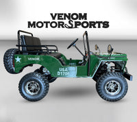 Thumbnail for 125cc Mini Jeep Deluxe | Willys Edition | 3-Speed