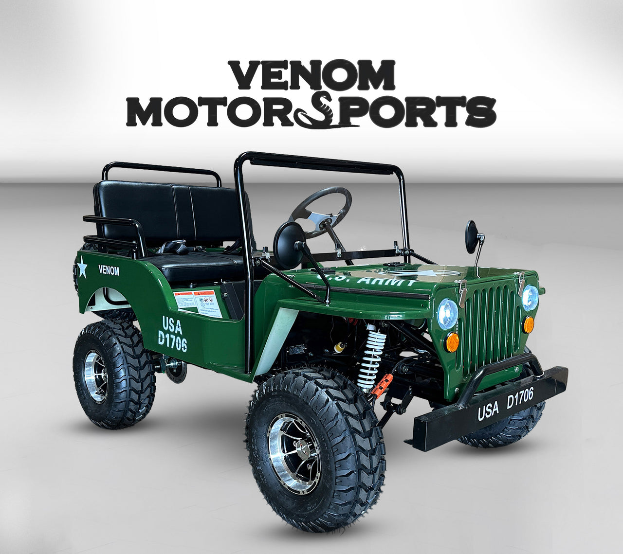125cc Mini Jeep Deluxe | Willys Edition | 3-Speed