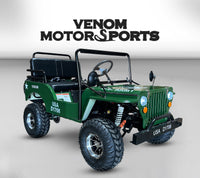 Thumbnail for 125cc Mini Jeep Deluxe | Willys Edition | 3-Speed