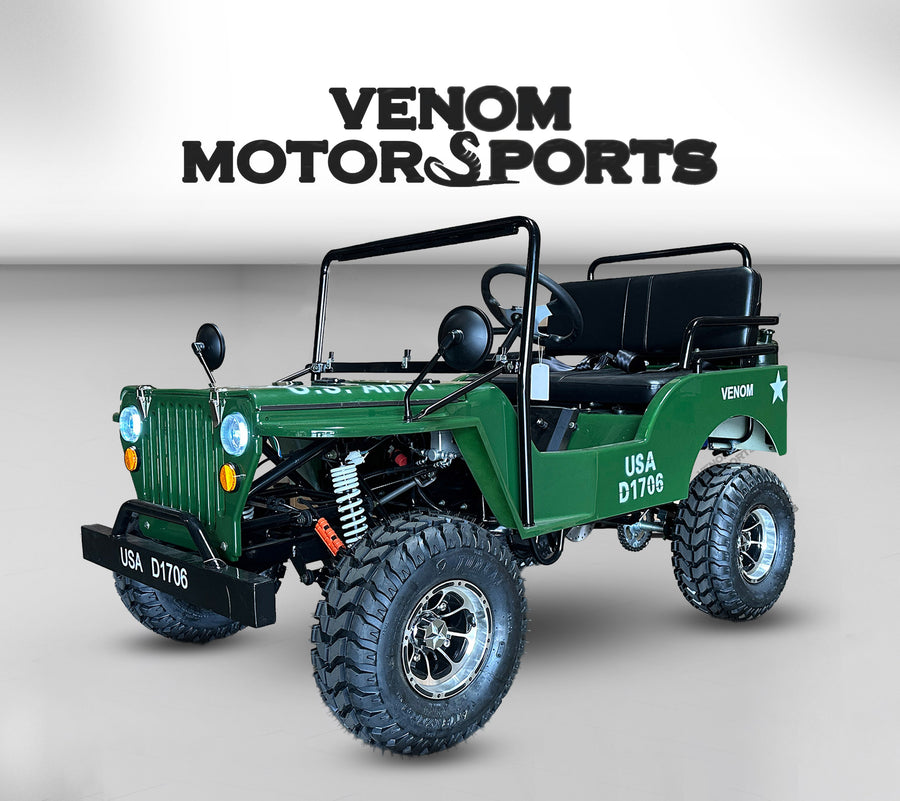 125cc Mini Jeep Deluxe | Willys Edition | 3-Speed