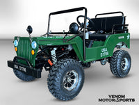 Thumbnail for 125cc Mini Jeep Deluxe | Willys Edition | 3-Speed
