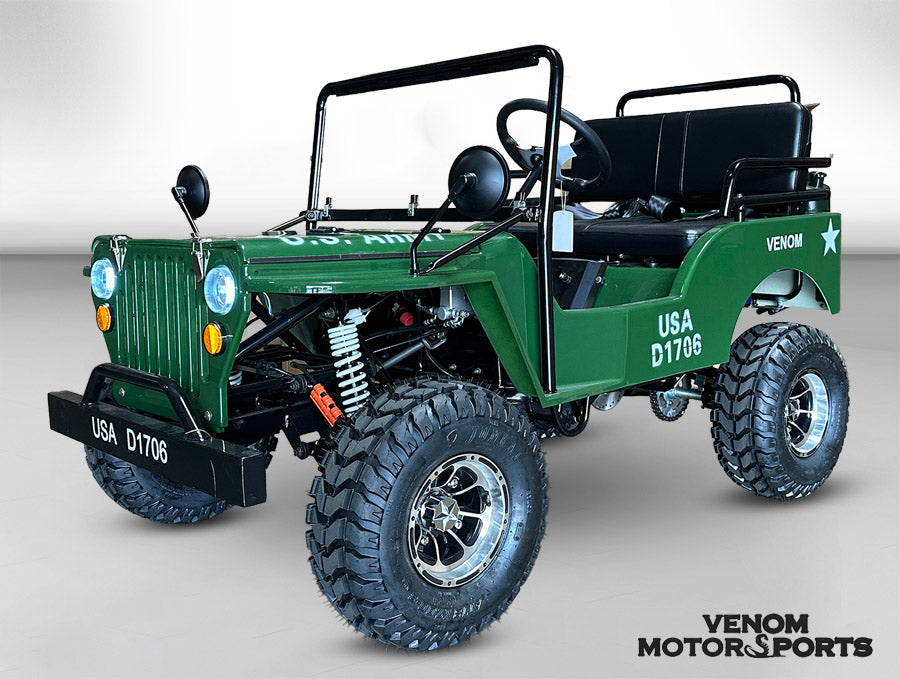 125cc Mini Jeep Deluxe | Willys Edition | 3-Speed