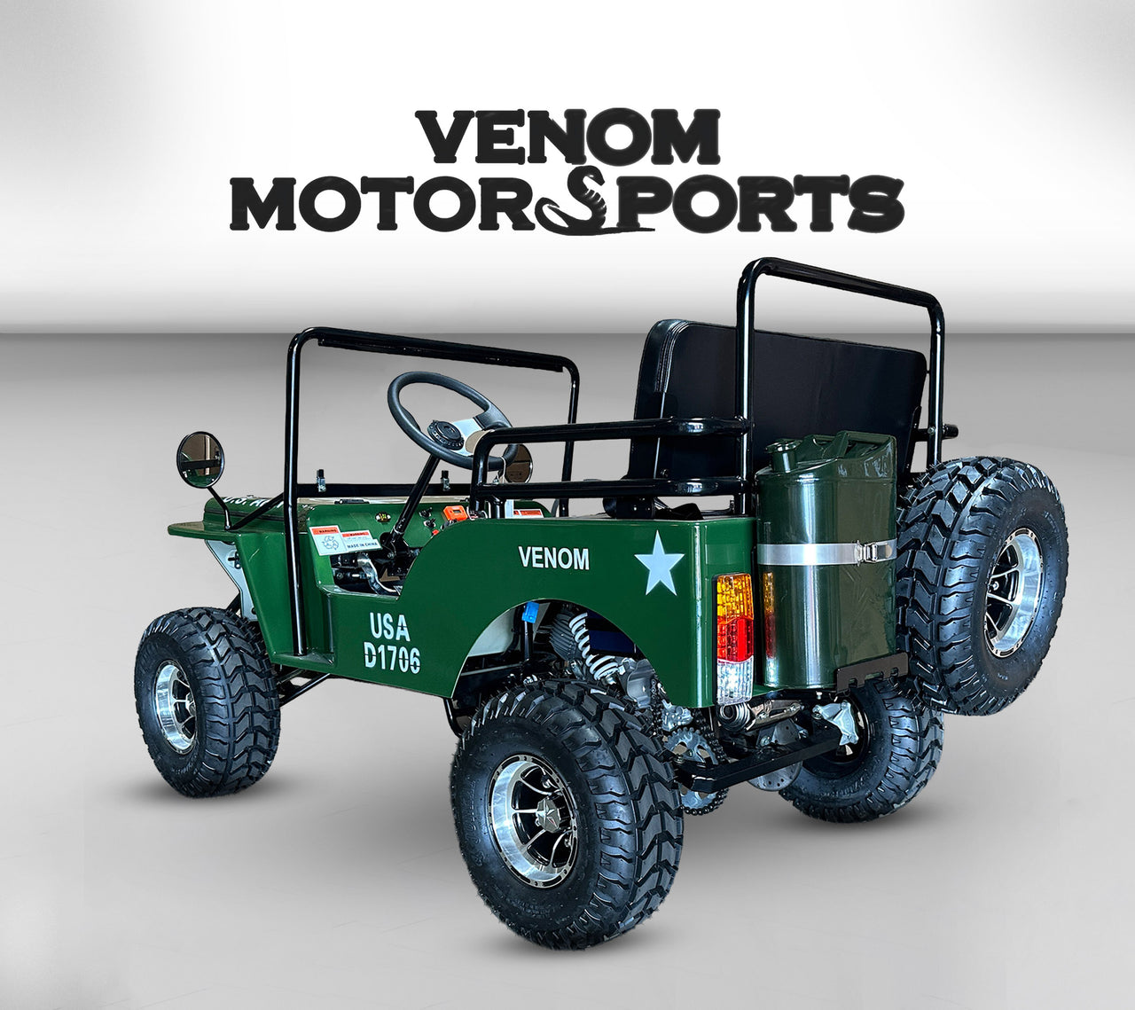 125cc Mini Jeep Deluxe | Willys Edition | 3-Speed