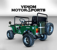 Thumbnail for 125cc Mini Jeep Deluxe | Willys Edition | 3-Speed