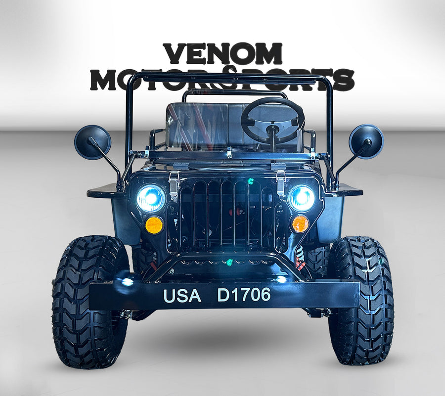 125cc Mini Jeep Deluxe | Willys Edition | 3-Speed