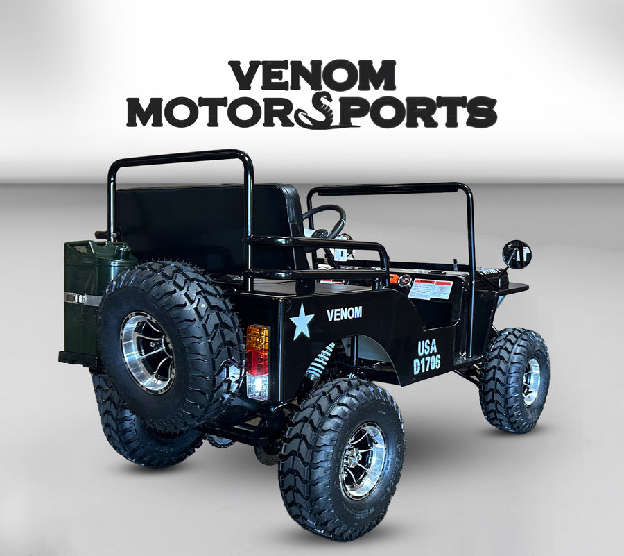125cc Mini Jeep Deluxe | Willys Edition | 3-Speed