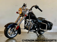 Thumbnail for Venom FatBoy | 50cc Mini Chopper | Automatic Transmission Black