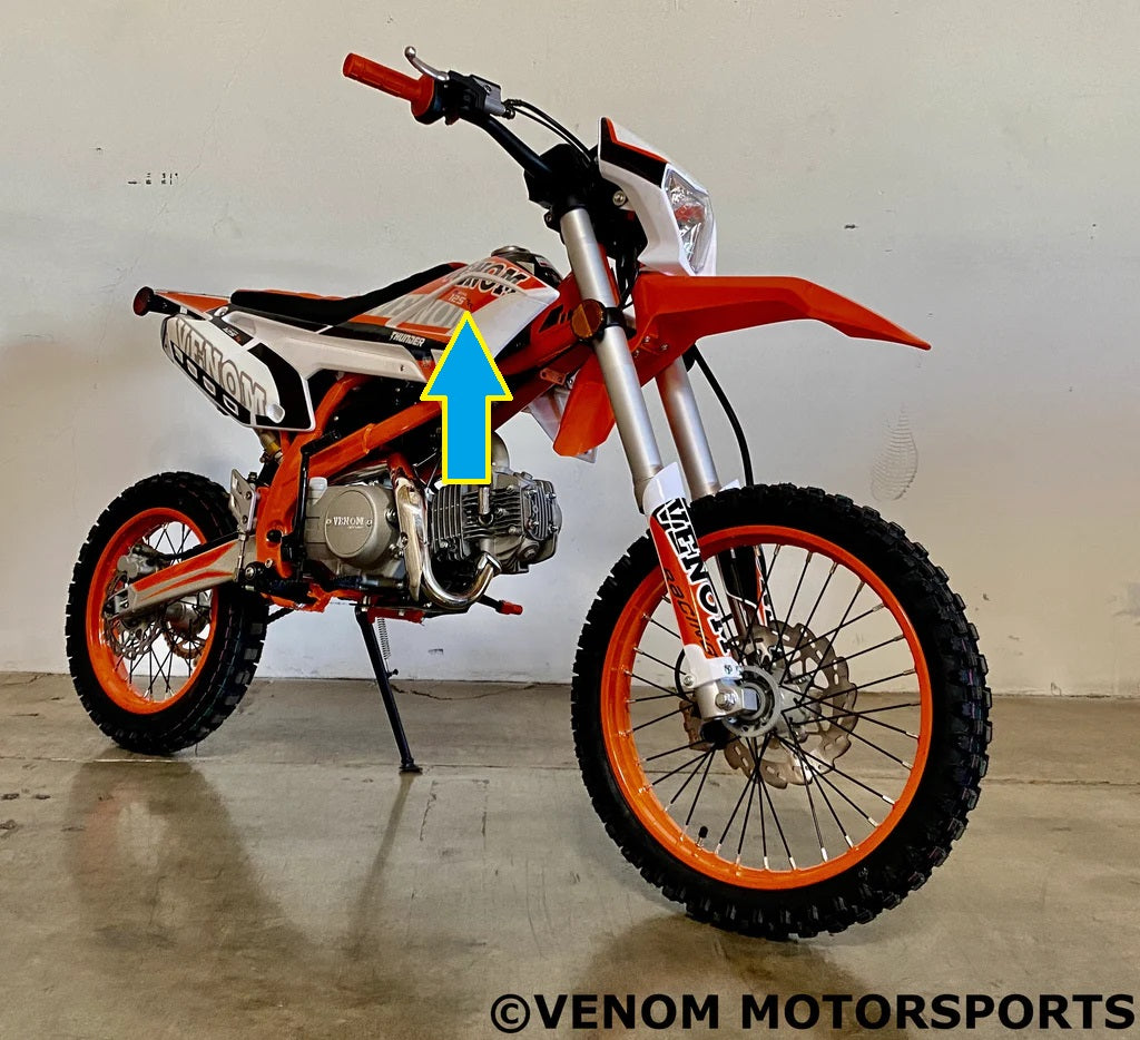 Venom Thunder 125cc Dirt Bike - Front Right Plastic 304003009001