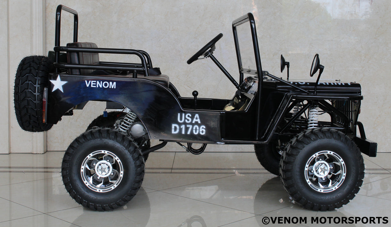 Venom Mini Jeep | 125cc | 3-Speed | Willys Edition