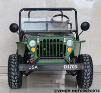 Thumbnail for 125cc Mini Jeep Deluxe | Willys Edition | 3-Speed
