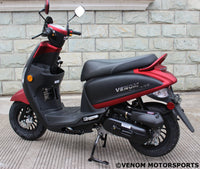 Thumbnail for odel # JJ50QT-3 venom red scooter canada