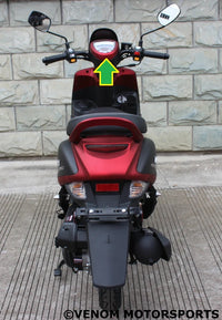 Thumbnail for 50cc Roma Scooter	Speedometer Upper Cover -- Red	53207-S9E1-0000