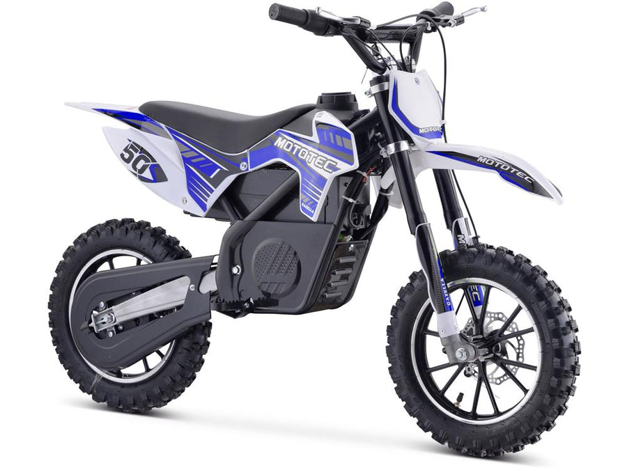 MotoTec Gazella Electric Dirt Bike 500 Watts 24 Volts Blue