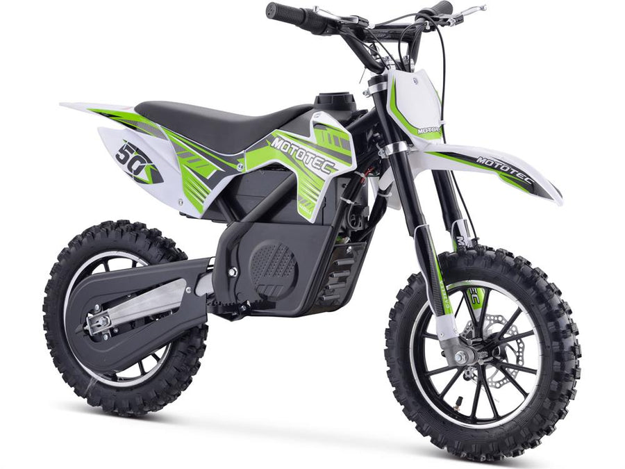 MotoTec Gazella Electric Dirt Bike 500 Watts 24 Volts Green