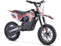 Thumbnail for MotoTec Gazella Electric Dirt Bike 500 Watts 24 Volts Red