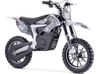 Thumbnail for MotoTec Demon Electric Dirt Bike 500 Watts 36 Volts Lithium White