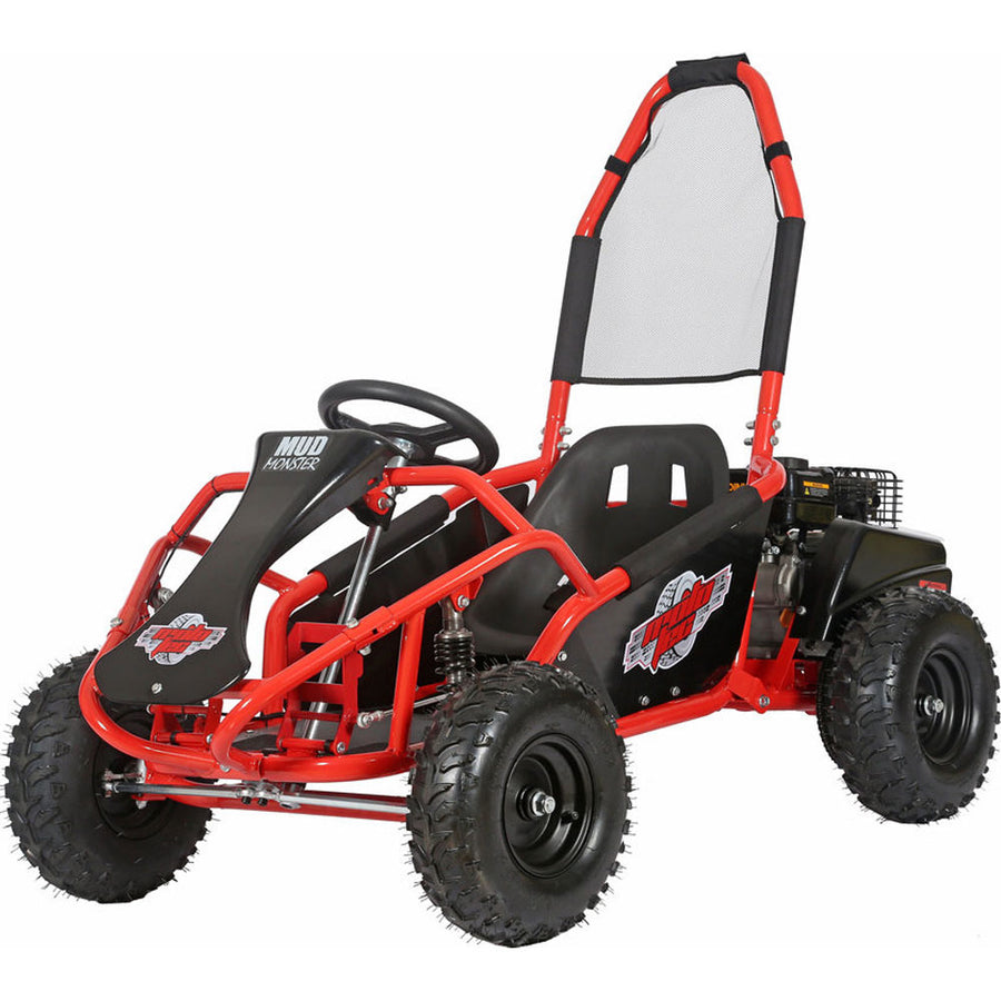 Venom Mud Monster Kids Go Kart | 98cc | Gas Powered | Dune Buggy Red