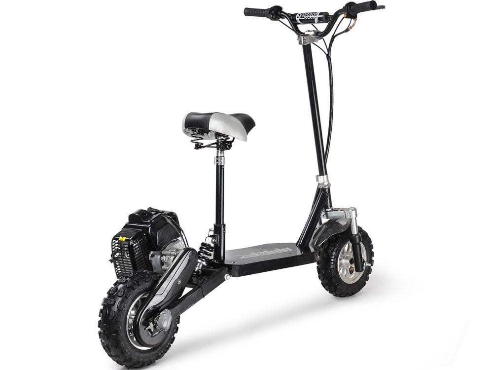 Premium 49cc Gas Power Stand Up Scooter Board with Seat - 3 Speed